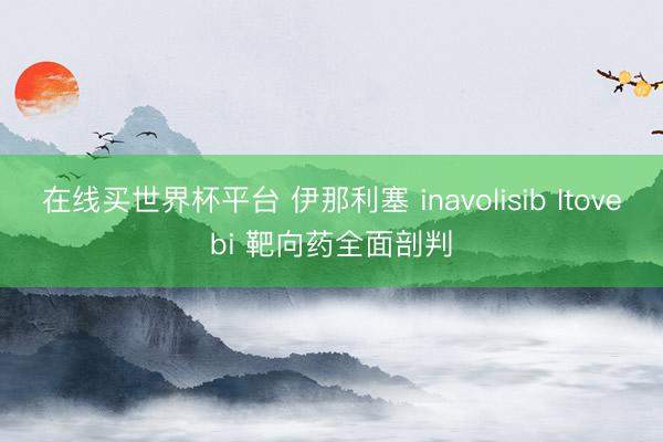 在线买世界杯平台 伊那利塞 inavolisib Itovebi 靶向药全面剖判