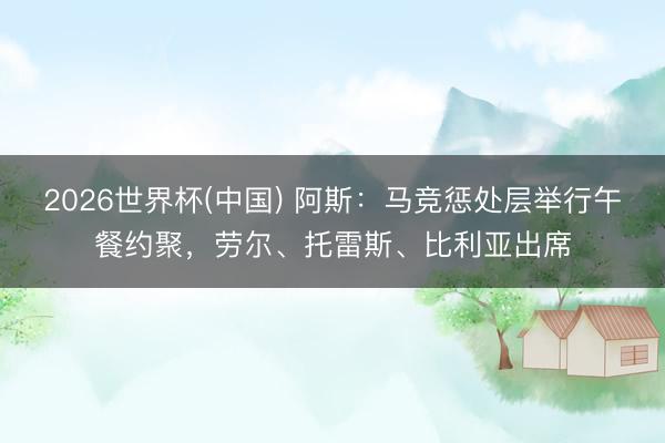 2026世界杯(中国) 阿斯：马竞惩处层举行午餐约聚，劳尔、托雷斯、比利亚出席